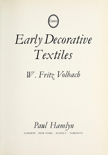 Early decorative textiles
