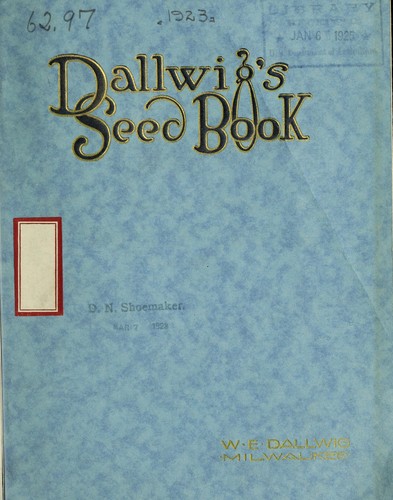 Dallwig's seed book for nineteen hundred and twenty-three