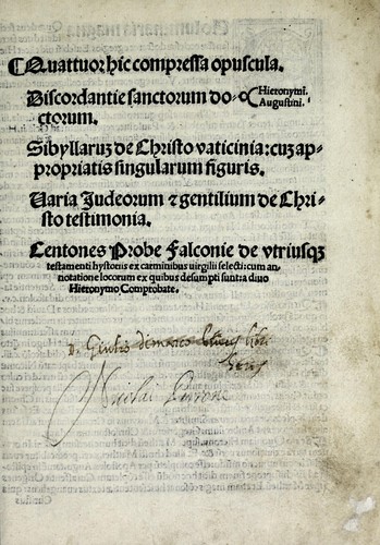 Quattuor hic compressa opuscula