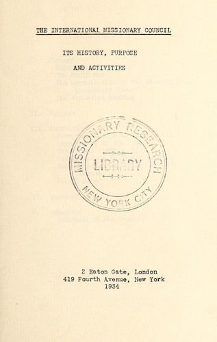 The International Missionary Council