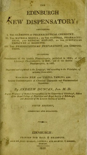 The Edinburgh new dispensatory ...