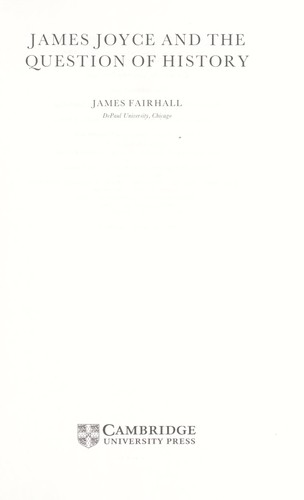 James Joyce and the question of history