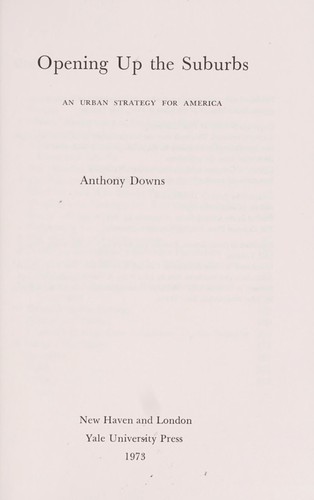 Opening up the suburbs