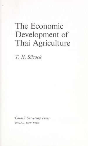 The economic development of Thai agriculture