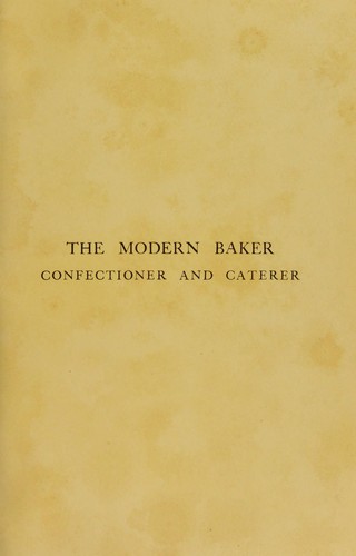 The modern baker, confectioner and caterer