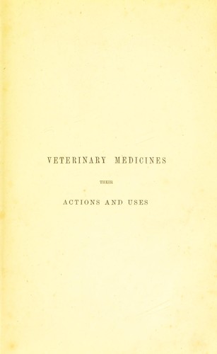 Veterinary medicines