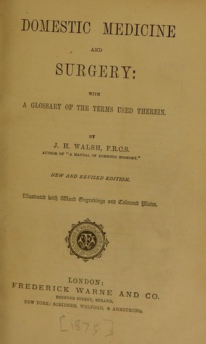 Domestic medicine and surgery