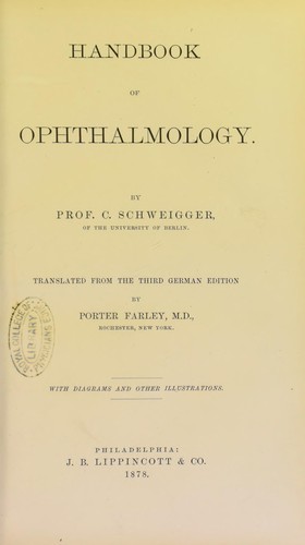 Handbook of ophthalmology