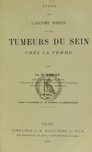 ©tude sur l'anatomie normale et les tumeurs du sein chez la femme