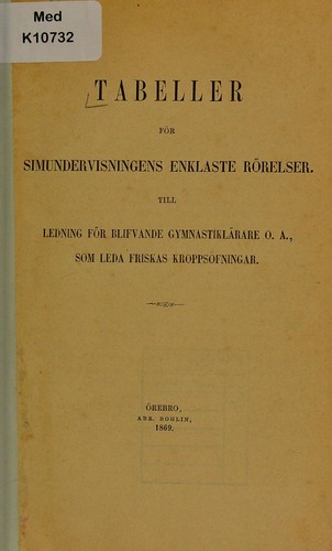 Tabeller f©œr simundervisningens enklaste r©œrelser