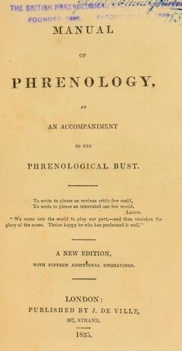 Manual of phrenology