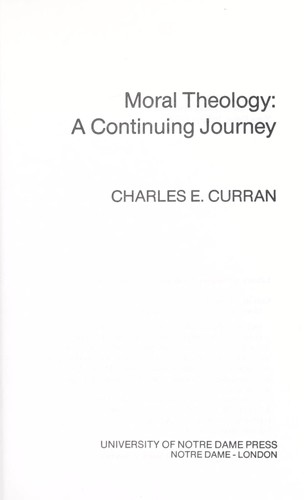 Moral theology, a continuing journey