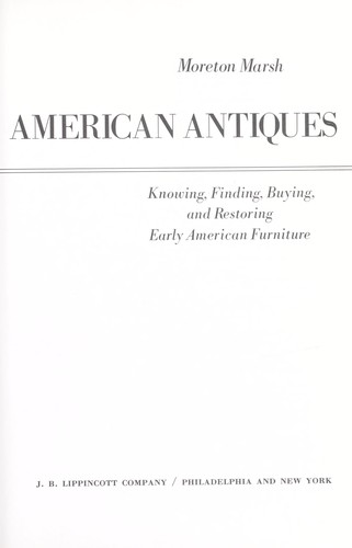 The easy expert in American antiques