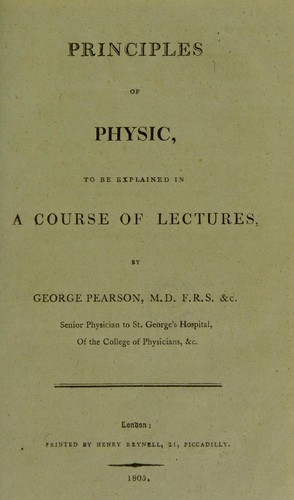 Principles of physic, to be explained in a course of lectures