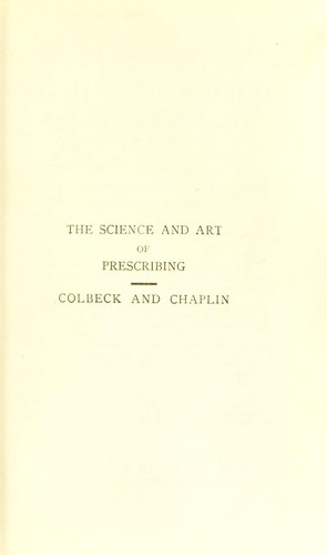 The science and art of prescribing