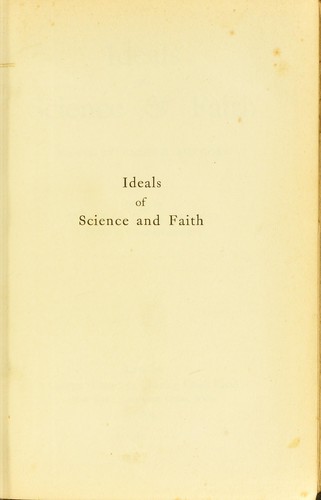 Ideals of science & faith