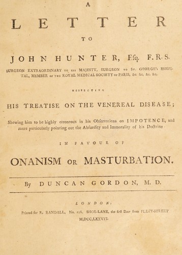 A letter to John Hunter