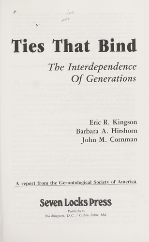 Ties that bind : the interdependence of generations