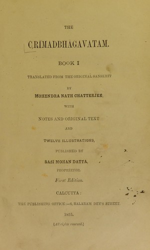 The Çrīmadbhāgavatam