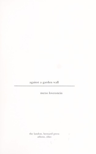 Against a garden wall