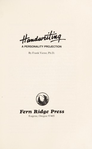 Handwriting : a personality projection