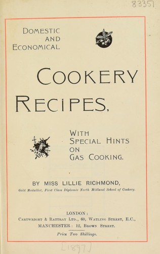 Domestic and economical cookery recipes
