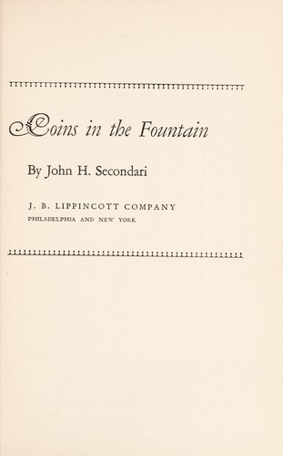 Coins in the fountain