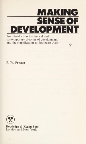Making sense of development