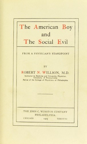 The American boy and the social evil
