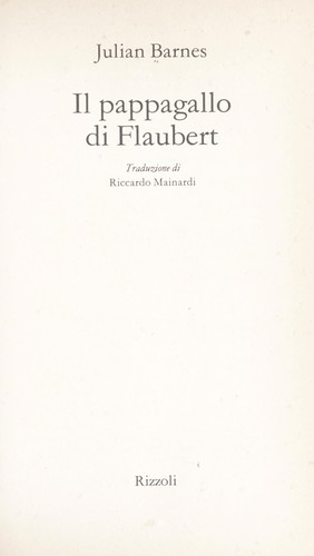Il pappagallo di Flaubert
