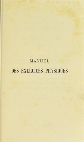 Manuel des exercises physiques