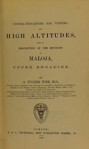 Contra-indications for visiting the high altitudes