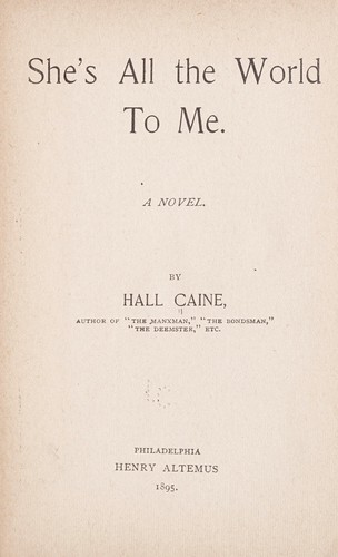 She's all the world to me.