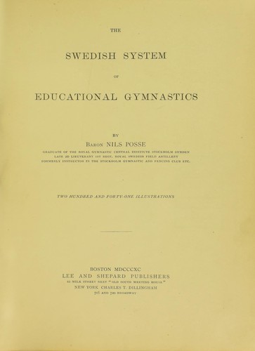 The Swedish system of educational gymnastics.