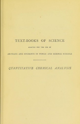 Quantitative chemical analysis