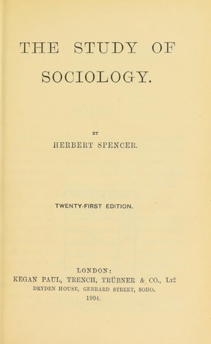 The study of sociology