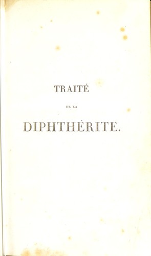Des inflammations sp©♭ciales du tissu muqueux, et en particulier de la diphth©♭rite, ou inflammation pelliculaire. Connue sous le nom de croup, d'angine maligne, d'angine gangr©♭neuse, etc