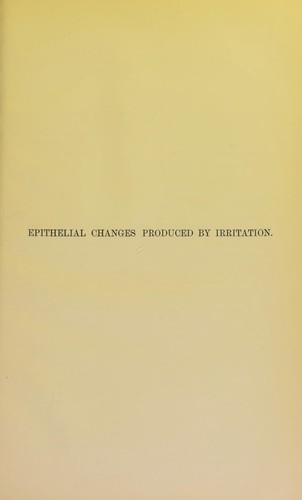Epithelial changes produced by irritation