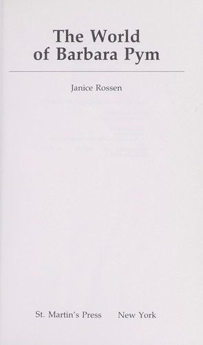 The world of Barbara Pym