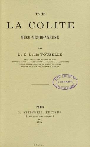 De la colite muco-membraneuse