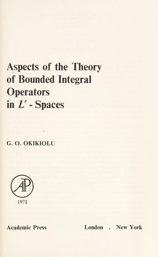 Aspects of the theory of bounded integral operators in Lp-spaces