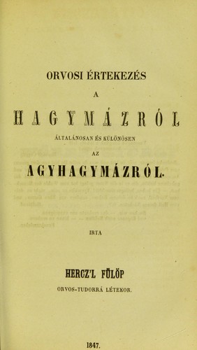 Dissertatio inauguralis medico-practica de typho generatim, et in specie de typho cerebrali ...