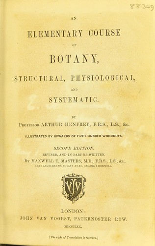 An elementary course of botany