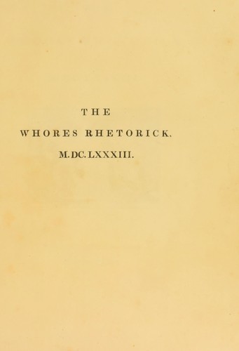 The whores rhetorick