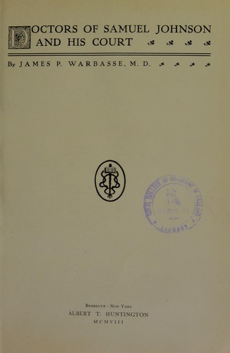 Doctors of Samuel Johnson and his court