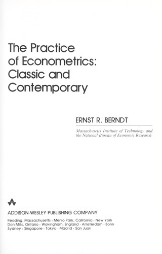 The practice of econometrics
