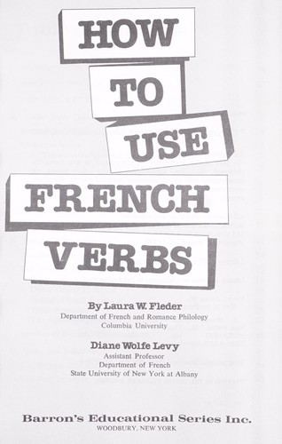 How to use French verbs