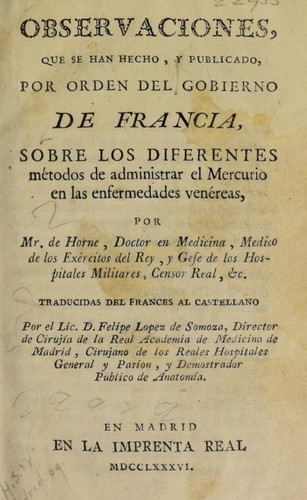 Observaciones, que se han hecho, y publicado