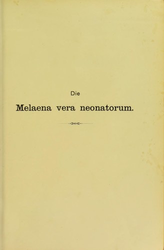 Die Melaena vera neonatorum
