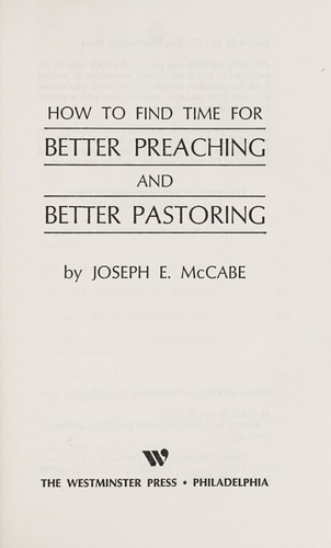 How to find time for better preaching and better pastoring